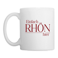 Tasse | Einfach Rhön hier (rot) - white