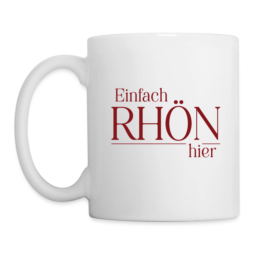 Tasse | Einfach Rhön hier (rot) - white
