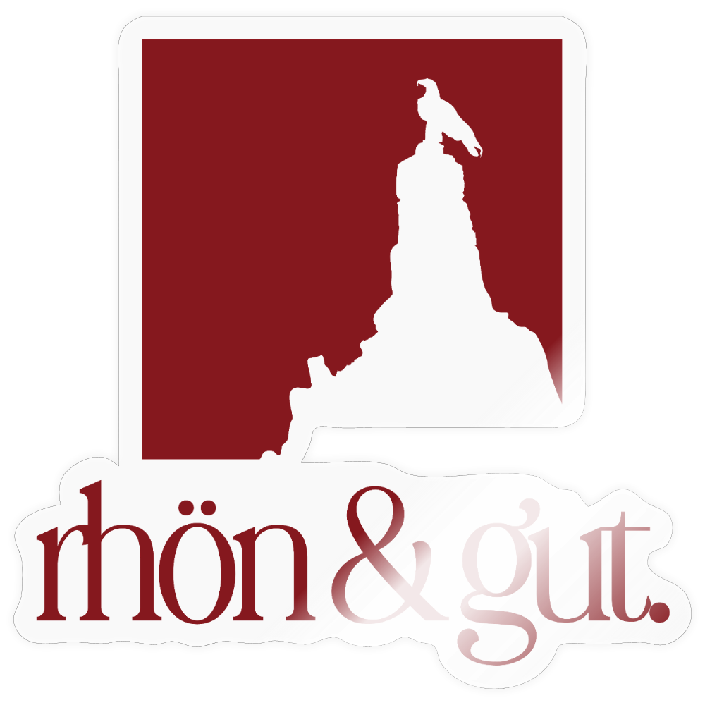 Sticker | Fliegerdenkmal (rot) - transparent glossy