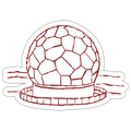Sticker | Radom (rot) - white matte