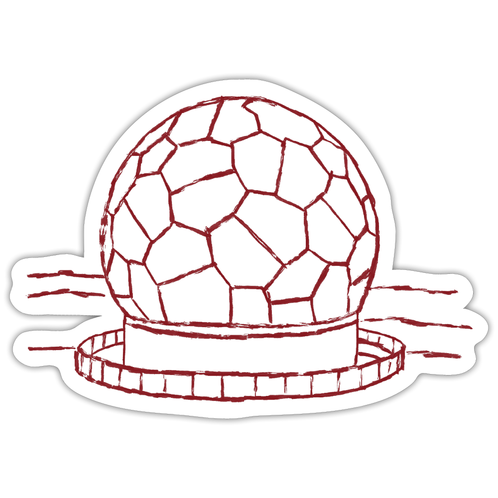 Sticker | Radom (rot) - white matte