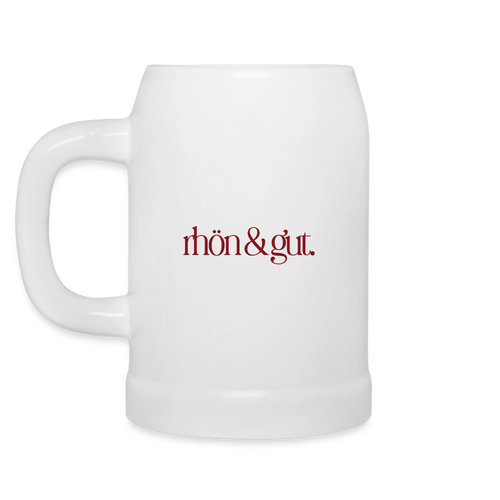 Bierkrug | rhön & gut. - white