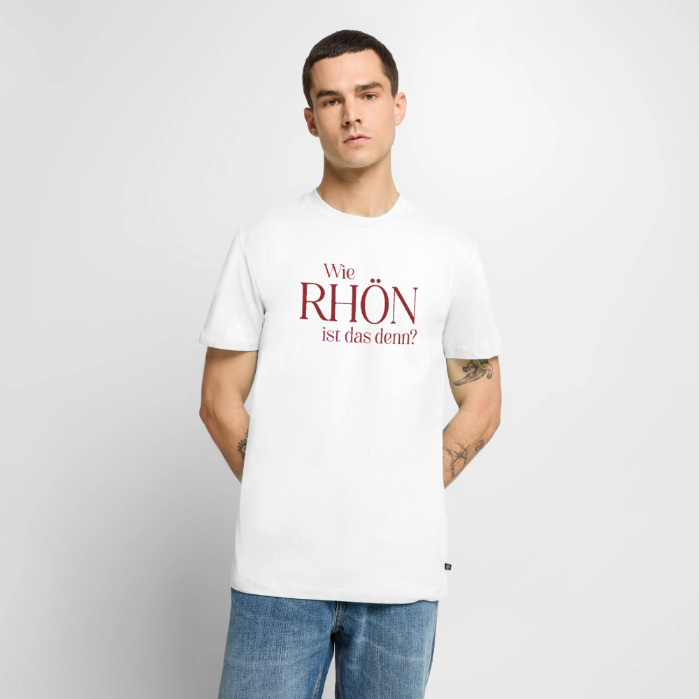 Herren-Shirt | Wie RHÖN ist das denn? - white