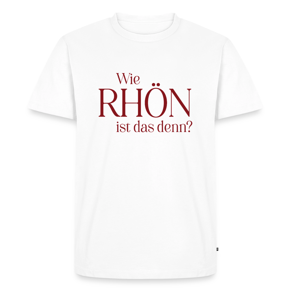 Herren-Shirt | Wie RHÖN ist das denn? - white