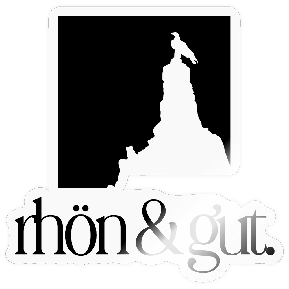 Sticker | Fliegerdenkmal (schwarz) - transparent glossy