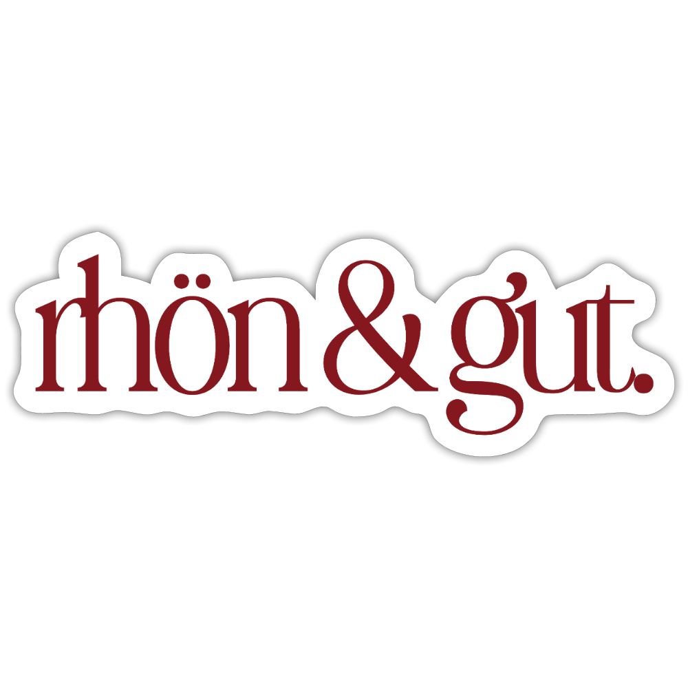 Sticker | rhön & gut. (rot) - white matte