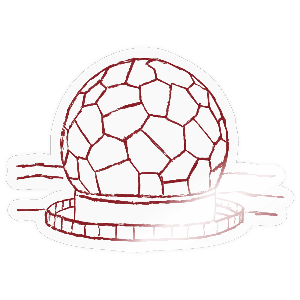 Sticker | Radom (rot) - transparent glossy
