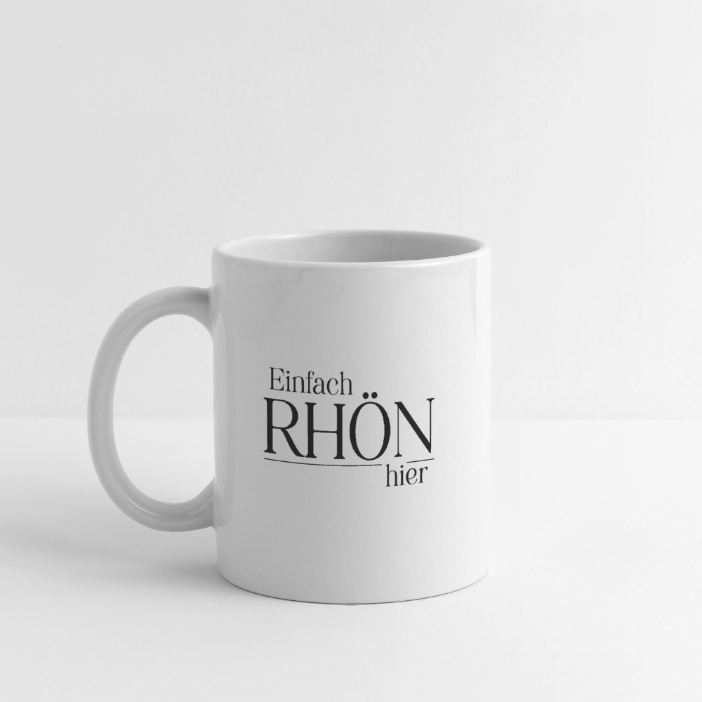 Tasse | Einfach Rhön hier (schwarz) - white