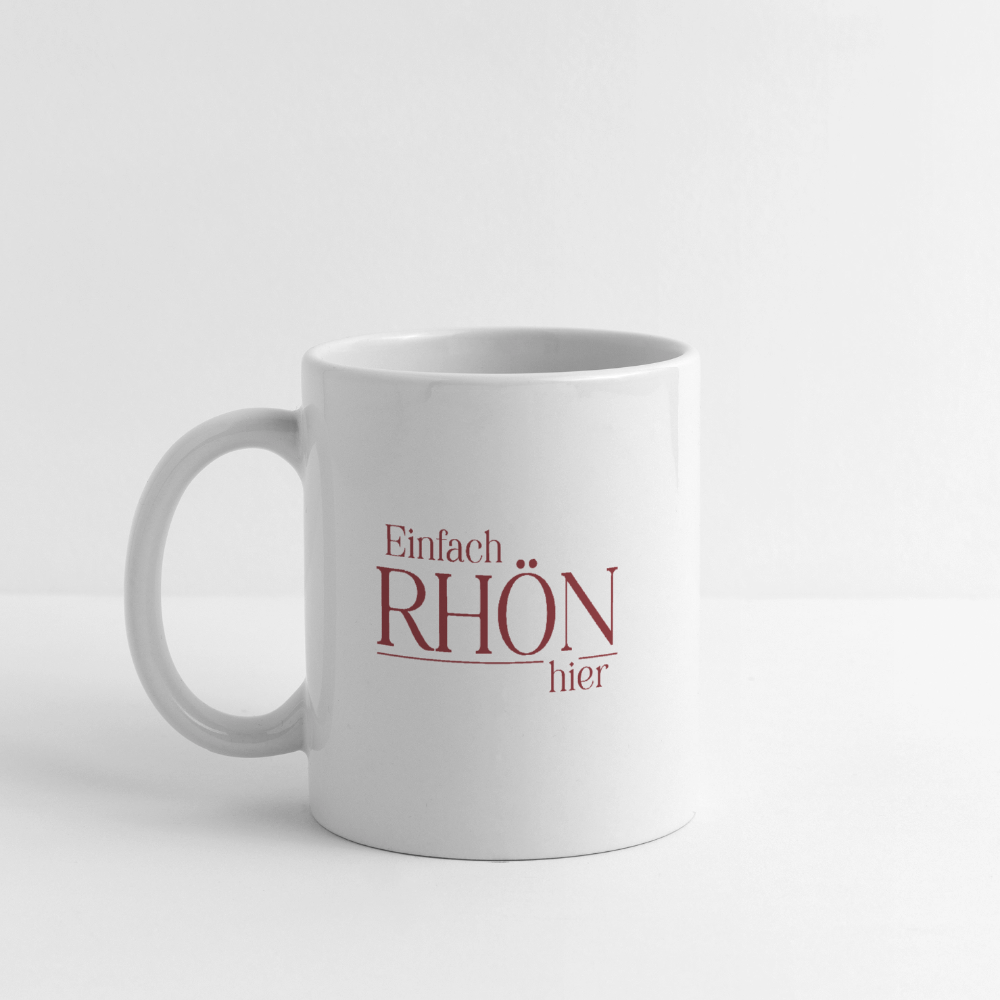 Tasse | Einfach Rhön hier (rot) - white