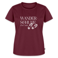 Damen-Shirt | Wanderschuhe statt WiFi - burgundy