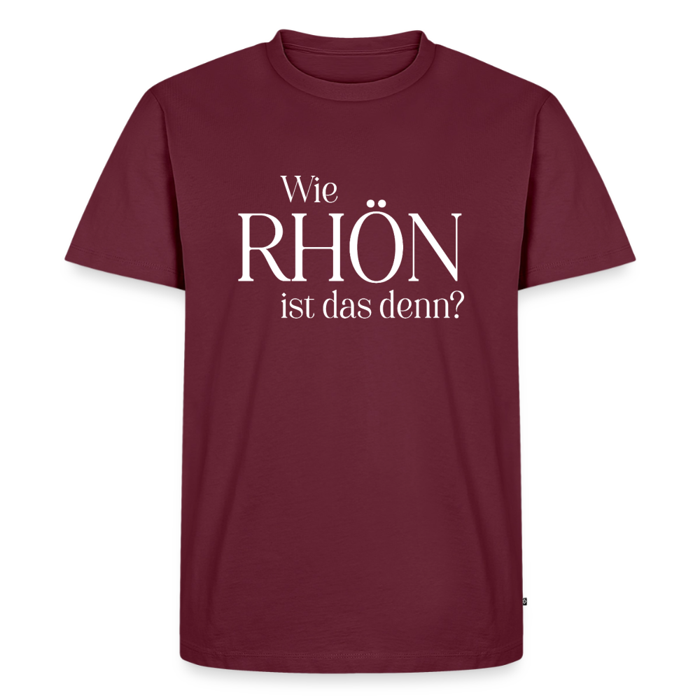 Herren-Shirt | Wie RHÖN ist das denn? - burgundy