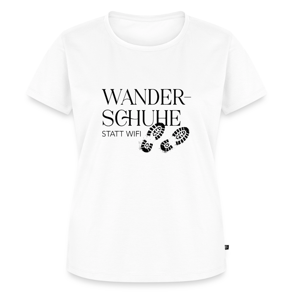 Damen-Shirt | Wanderschuhe statt WiFi - white