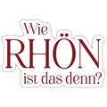 Sticker | Wie Rhön ist das denn? (rot) - white matte