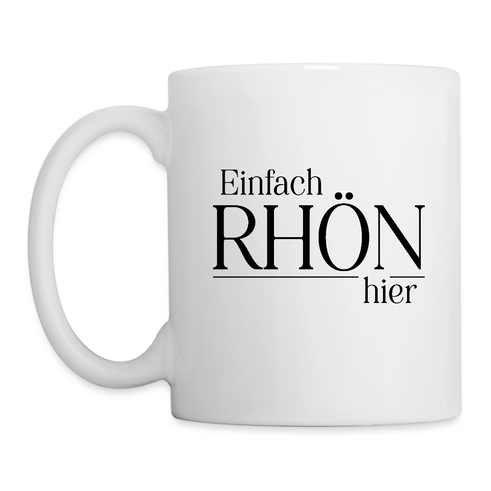 Tasse | Einfach Rhön hier (schwarz) - white