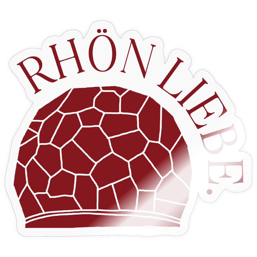 Sticker | Rhönliebe (rot) - transparent glossy