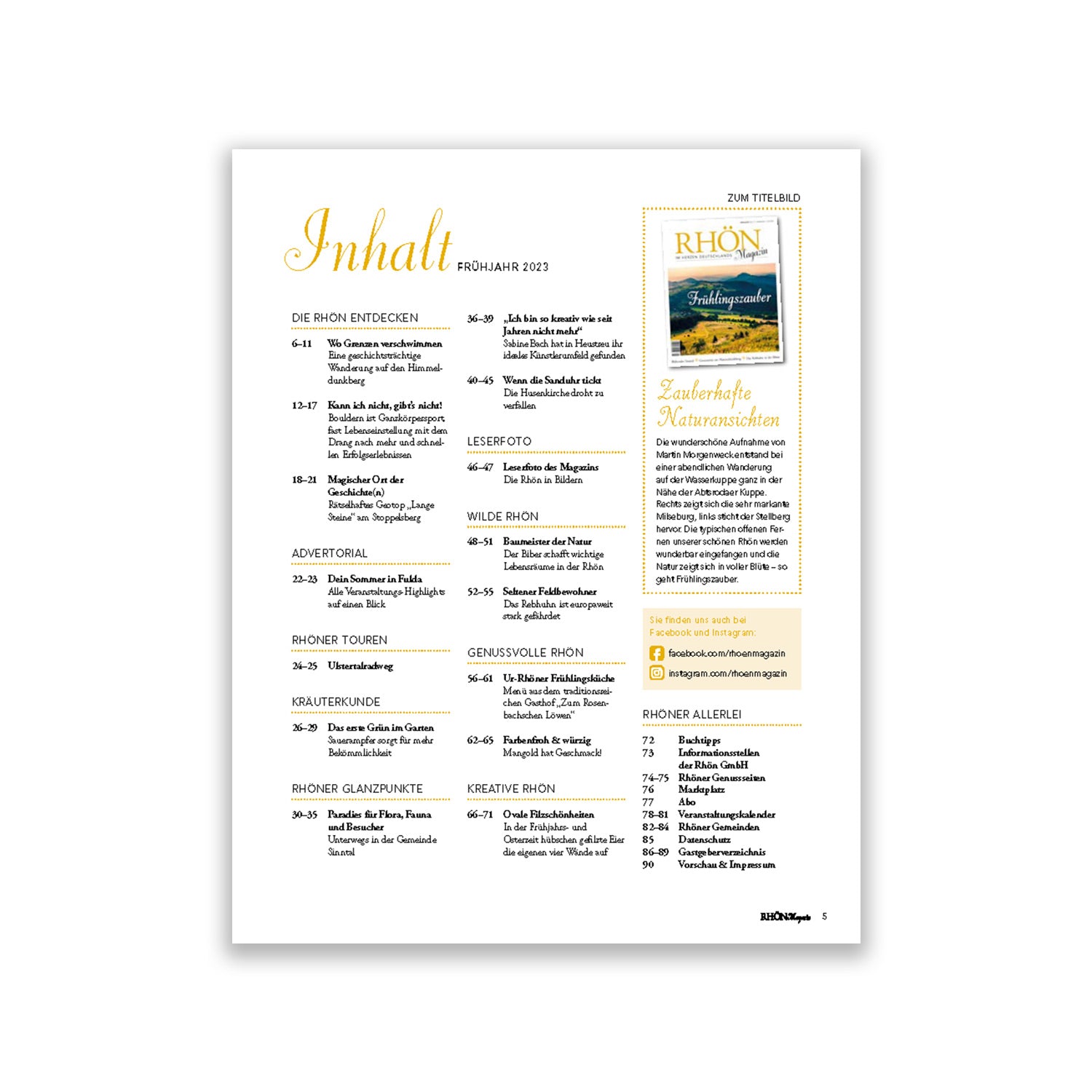 Rhön Magazin 2023 - Frühjahr