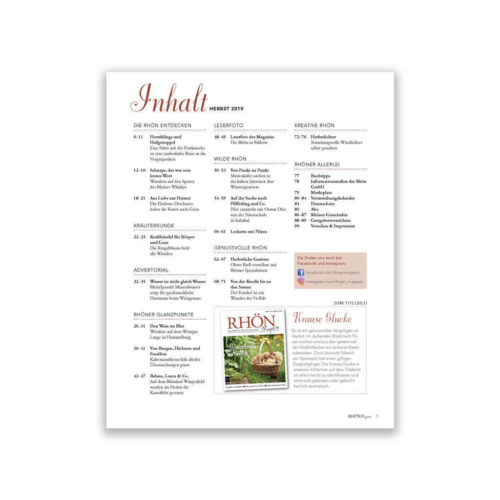 Rhön Magazin 2019 - Herbst
