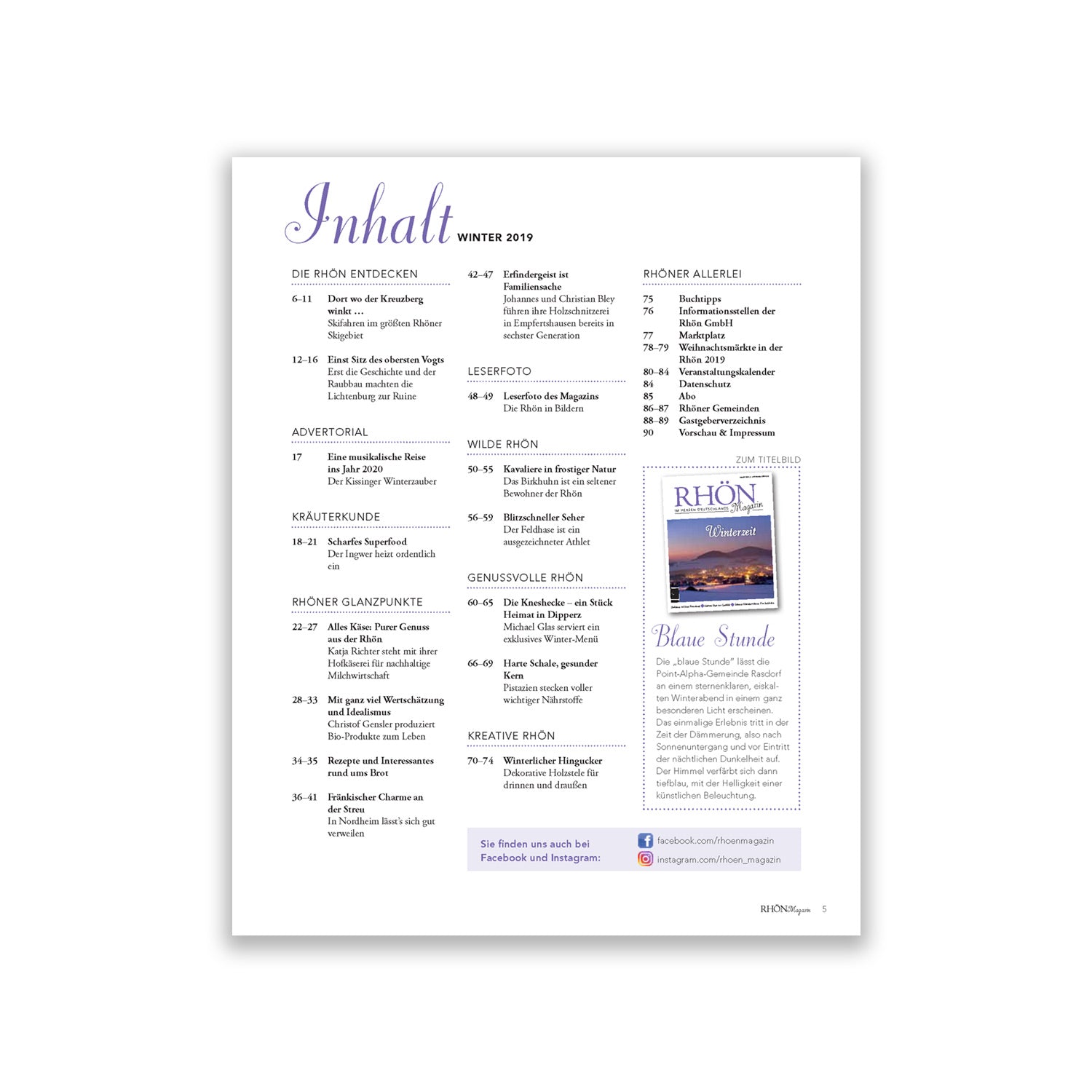Rhön Magazin 2019 - Winter